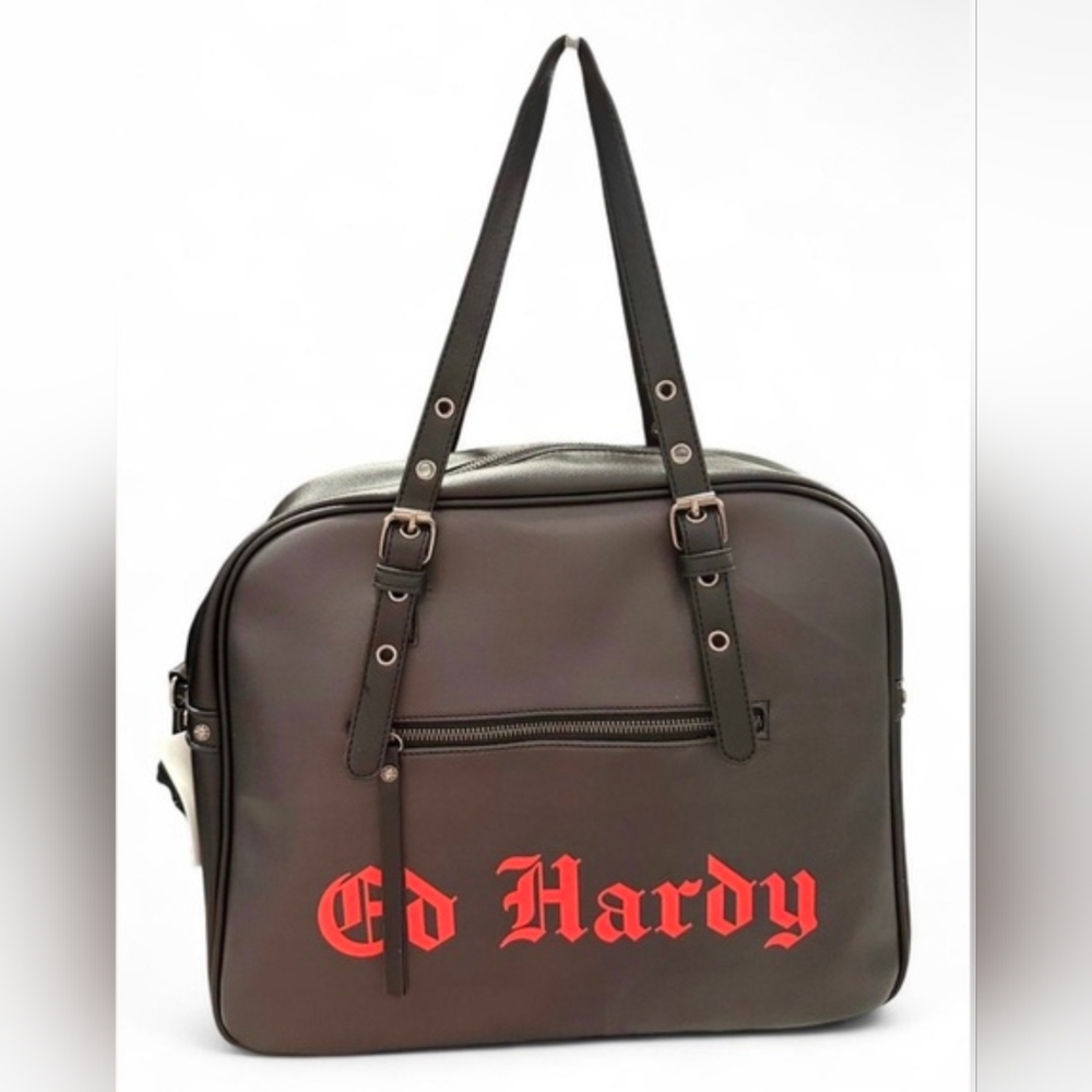 Ed Hardy Black Geisha Japanese Bag - Picture 2 of 2